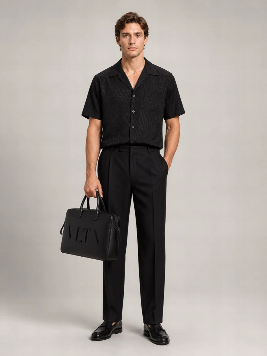 Valentino Garavani Leather Slip-On Loafers