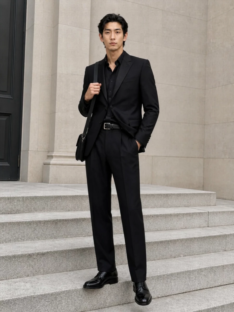 Lardini tuxedo jacket giorgio armani trousers