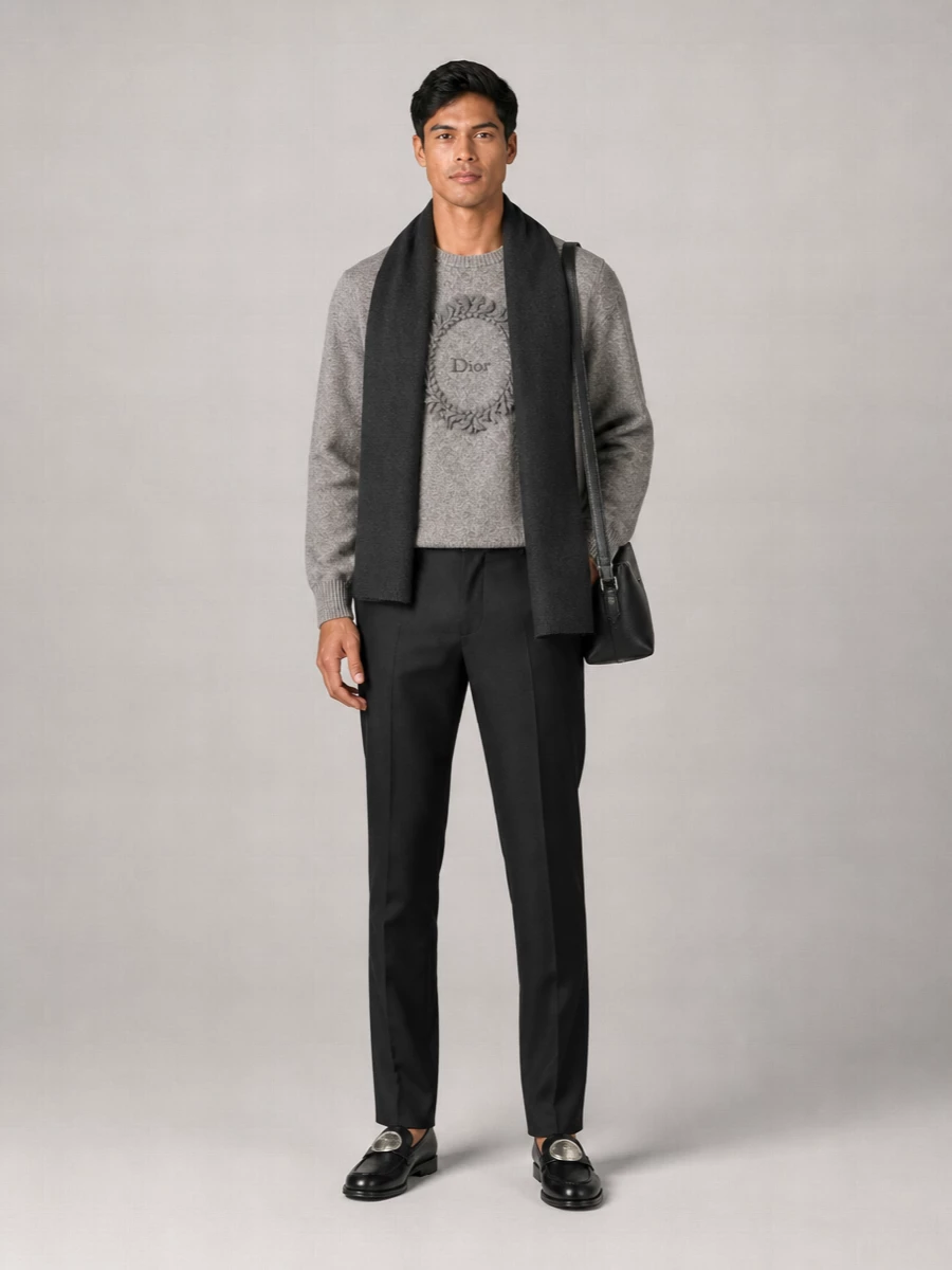 Dolce&Gabbana Cashmere Knitted Scarf