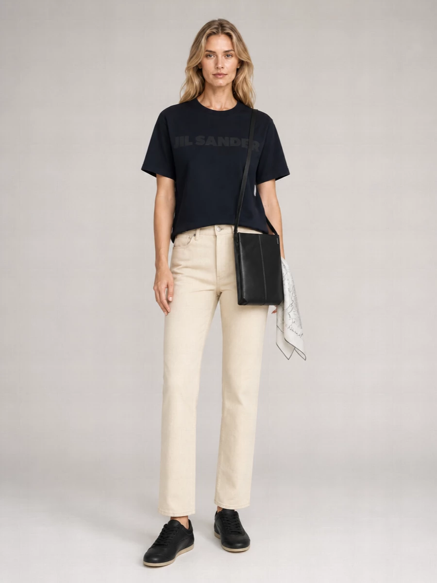 Jil Sander Cotton Logo T-Shirt