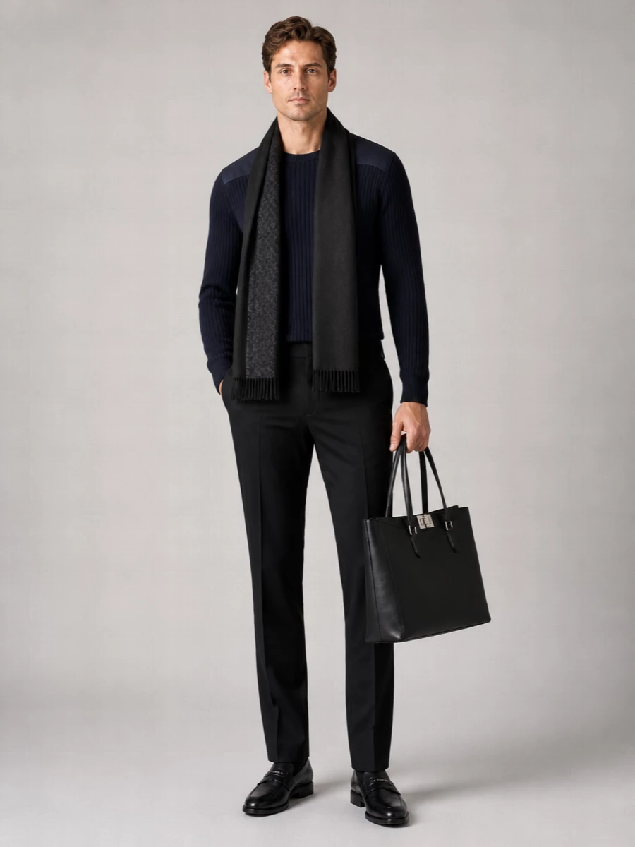 Fendi Ribbed Wool Sweater