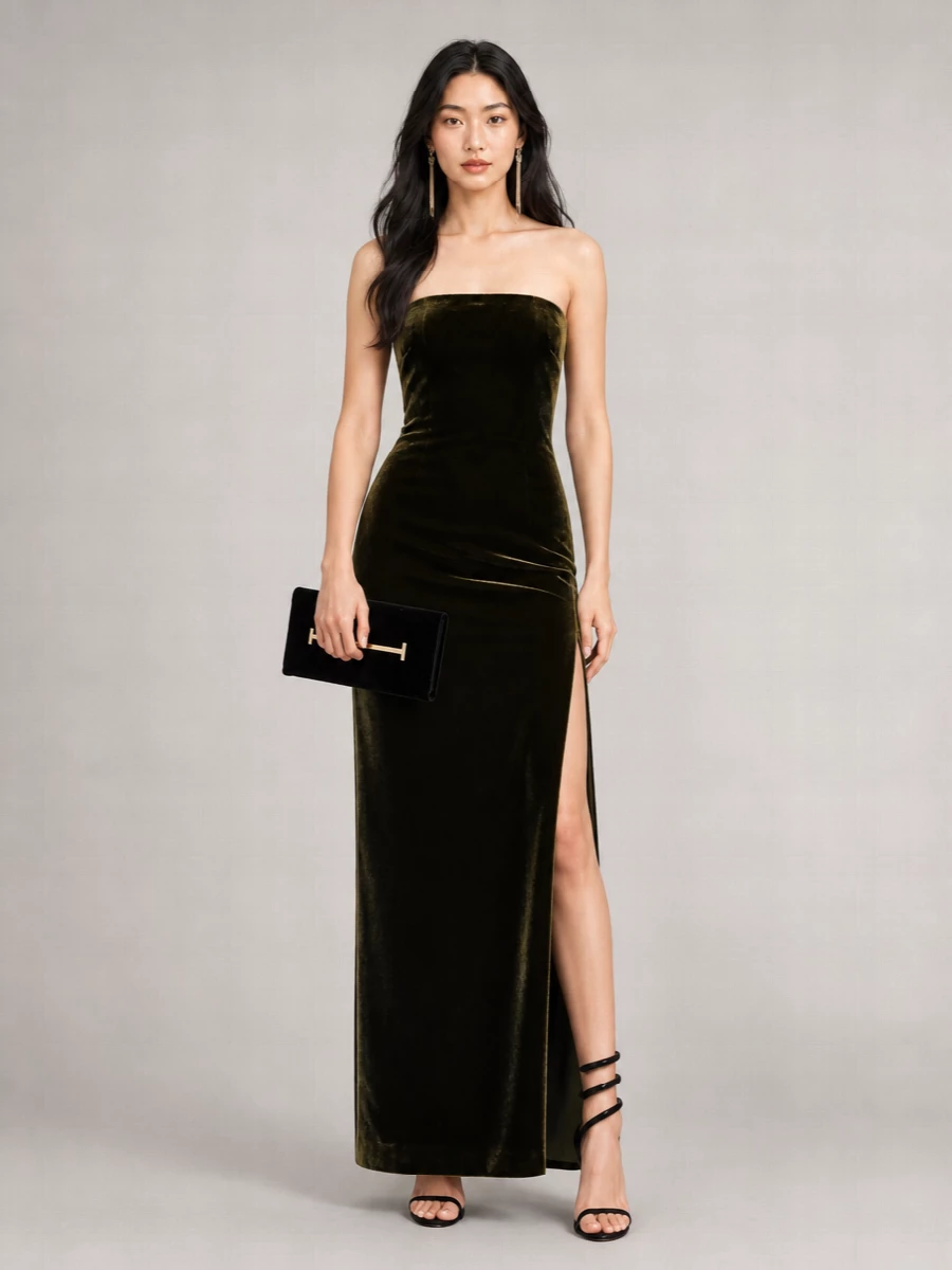 Ralph Lauren Silk-Blend Sleeveless Maxi Dress