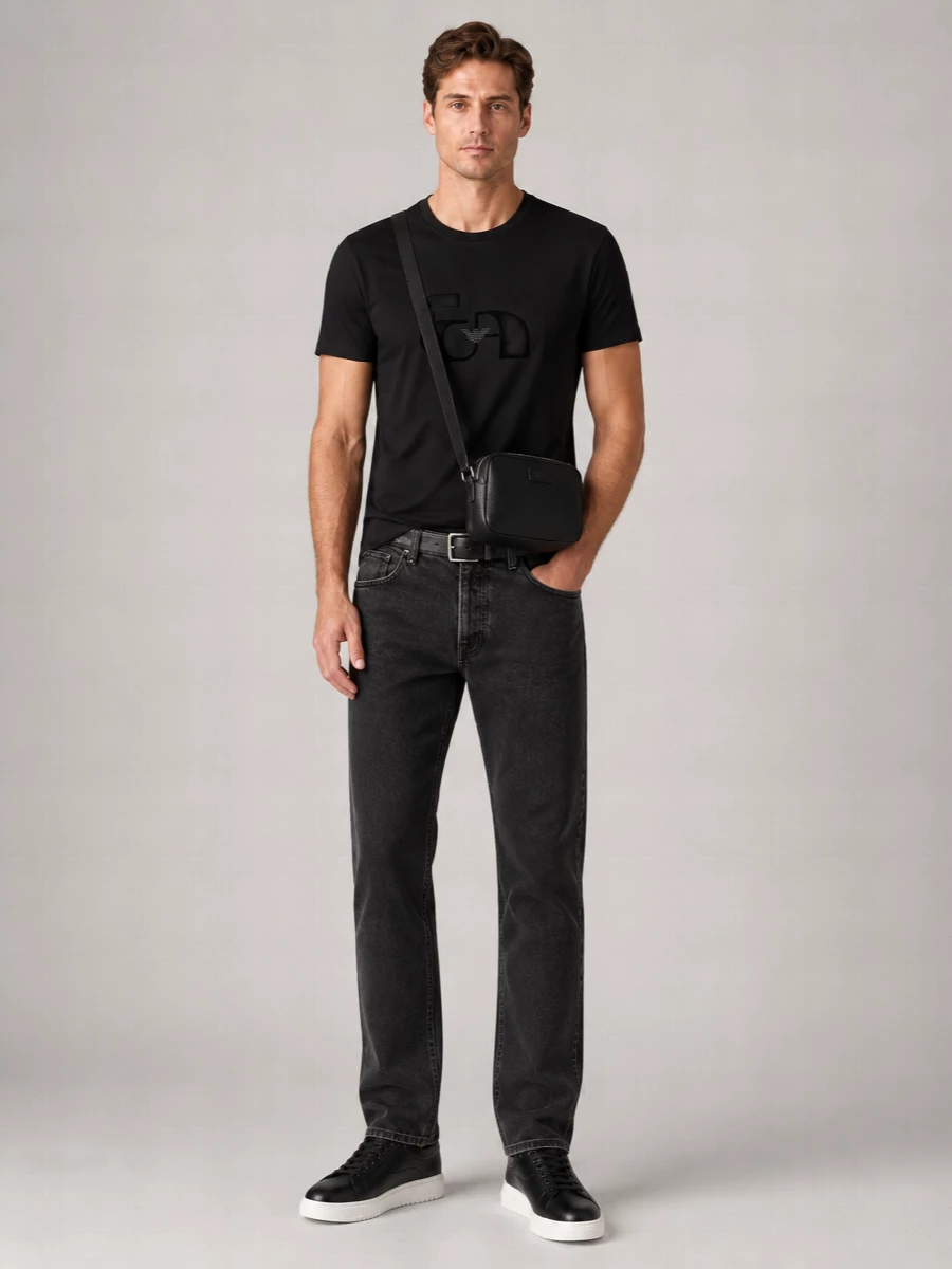 Emporio Armani Printed Cotton Short-Sleeve T-Shirt
