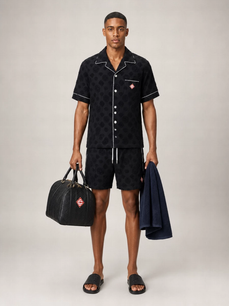 Casablanca Cotton Blend Bermuda Shorts