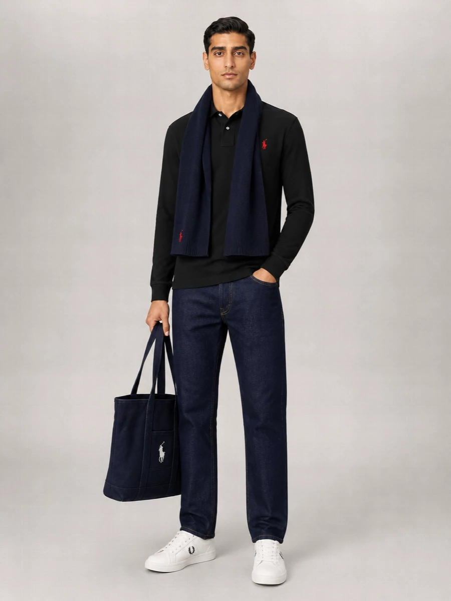 Ralph Lauren Cotton Long-Sleeve Polo Shirt