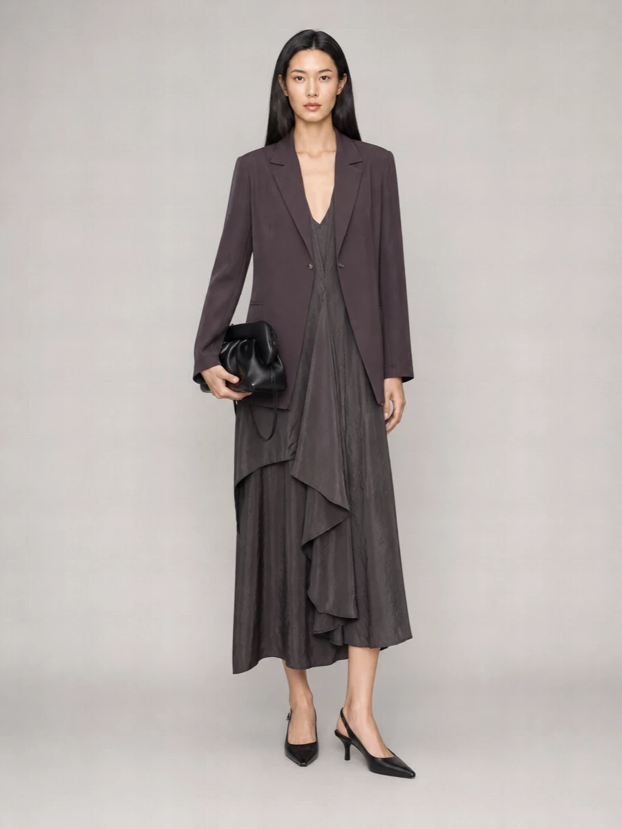 Alysi Silk Loose Blazer