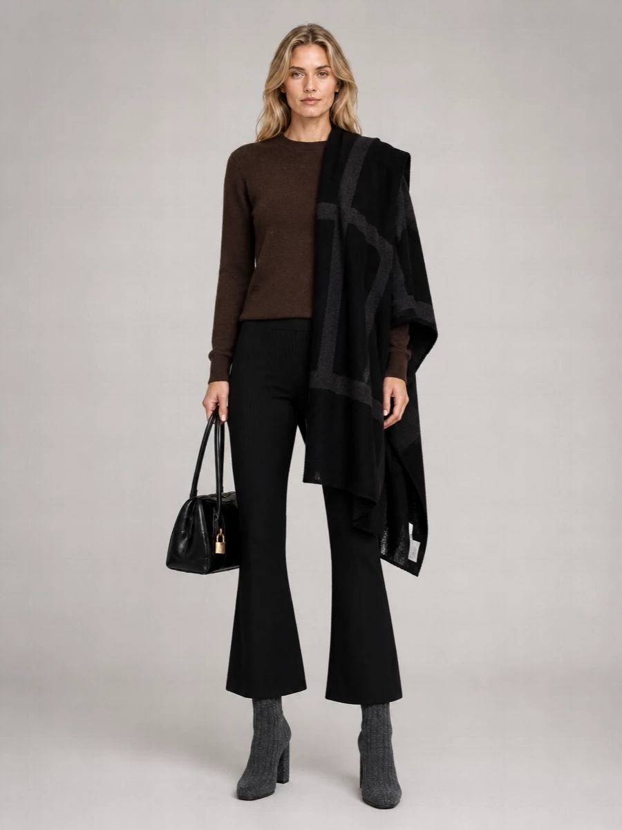 Stella Mccartney Ribbed High-Rise Flared Trousers