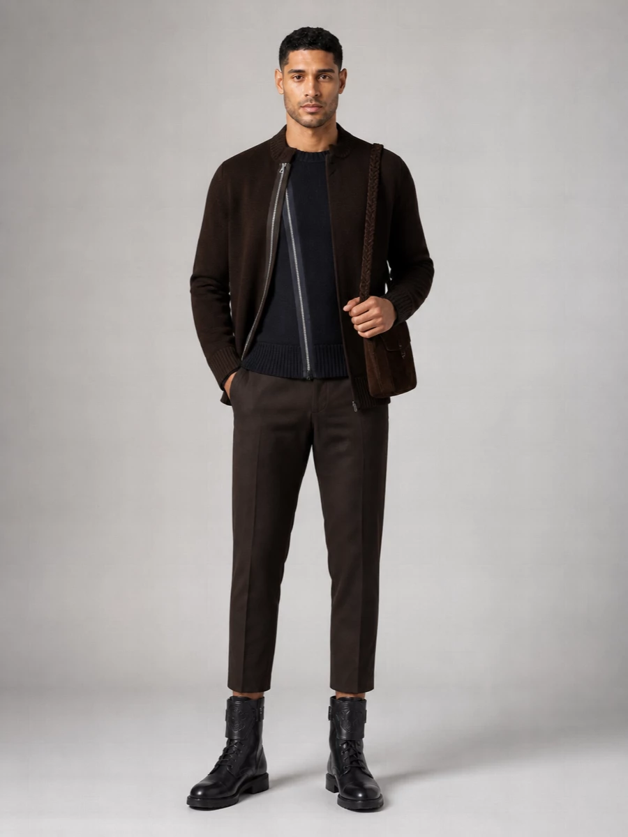 Sacai Wool Sweater Jacket