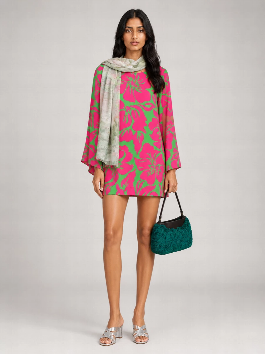 Dries Van Noten Viscose Mini Dress