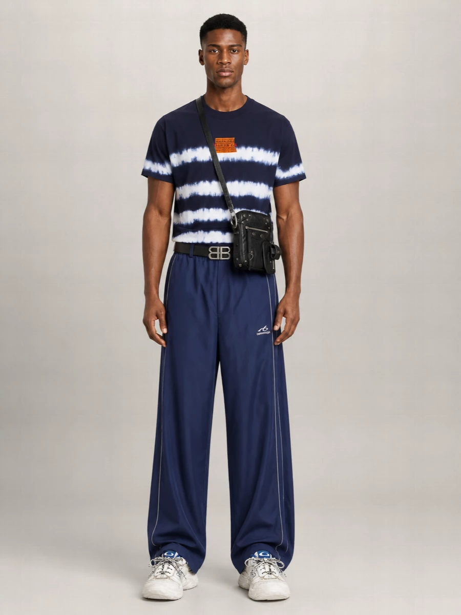 Balenciaga Printed Embroidered Medium Fit Cotton T-Shirt