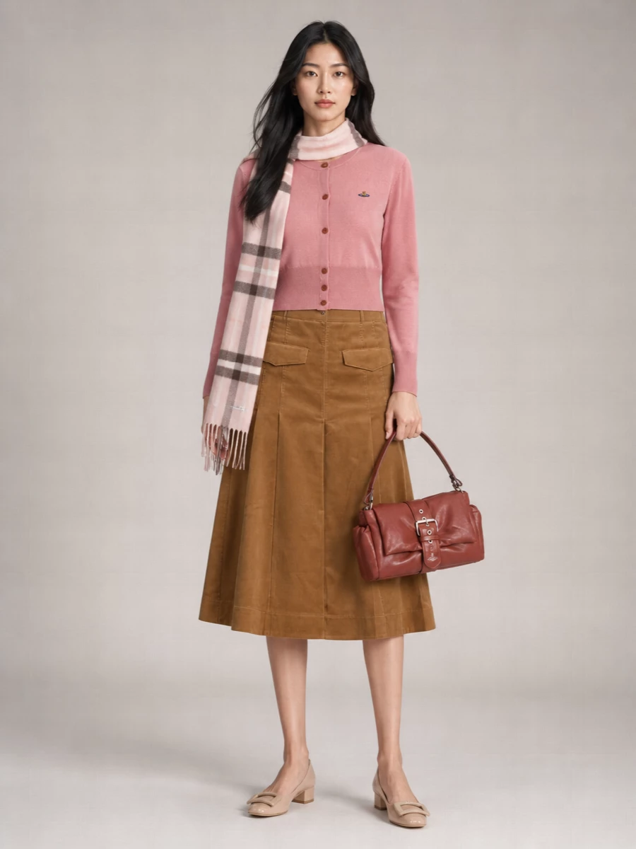 Vivienne Westwood wool cropped ribbed cardigan
