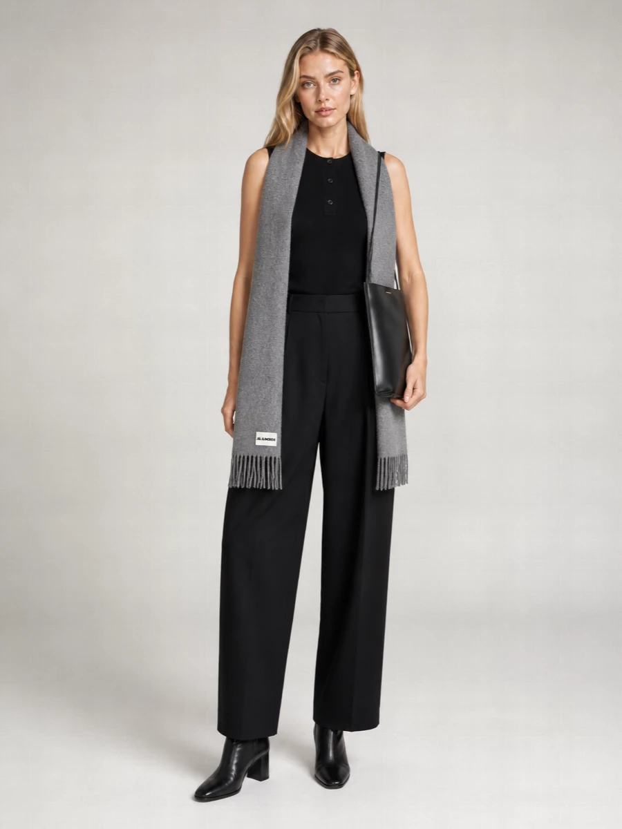 Studio Nicholson Cashmere Wool Sleeveless Crew Neck Knit Vest