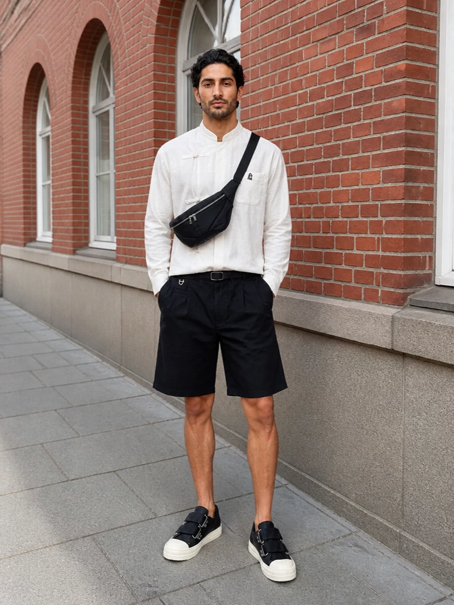 Undercover shorts mandarin shirt rick owens sneakers
