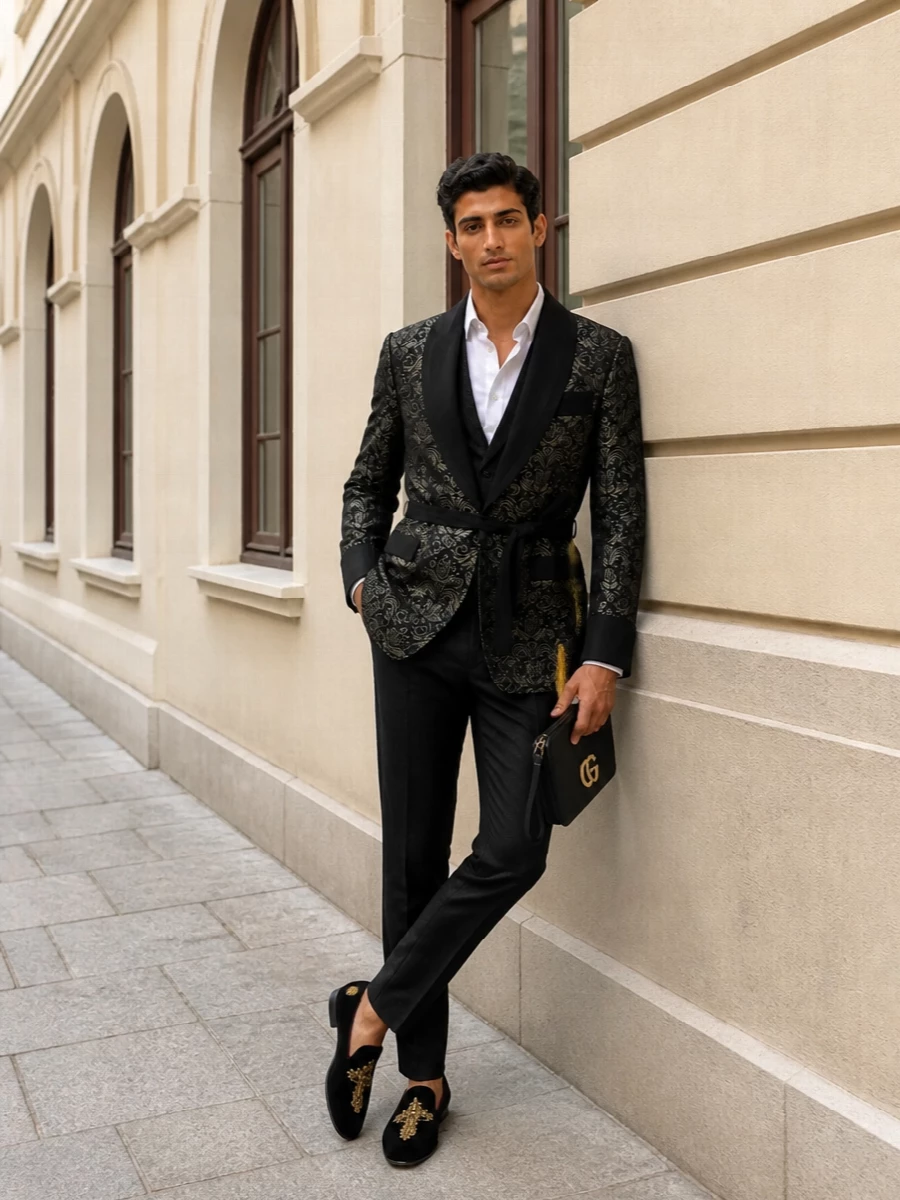 Dolce gabbana smoking jacket evening outfit