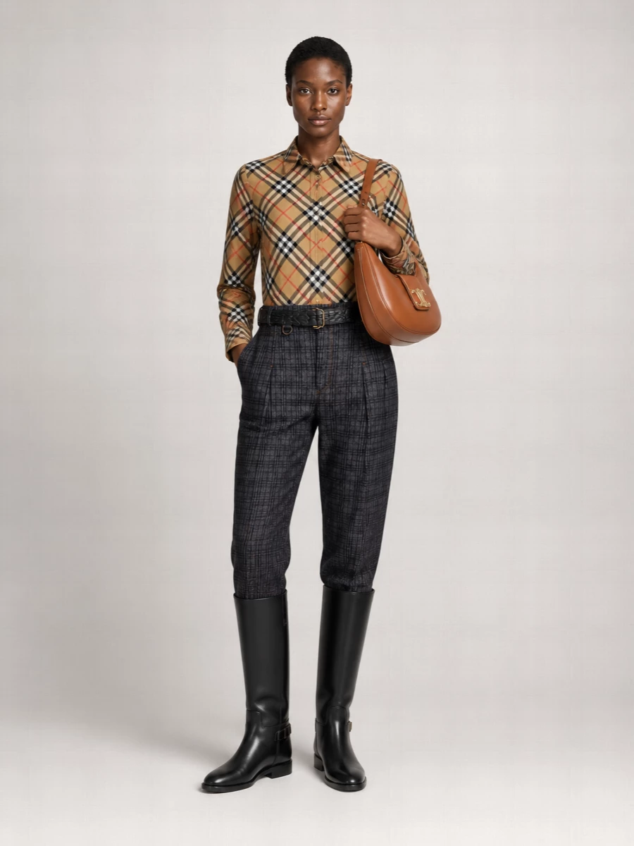 Burberry Embroidered Cotton Shirt