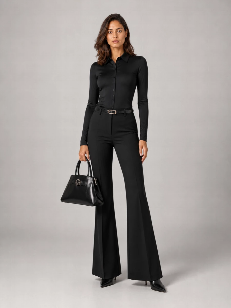Sportmax Wool Flared Trousers
