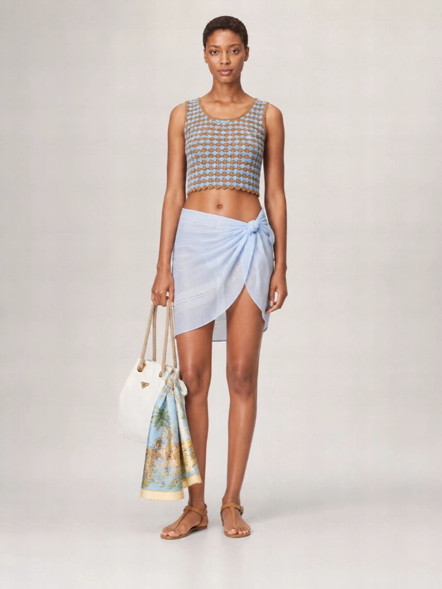 Prada Cotton Beach Skirt