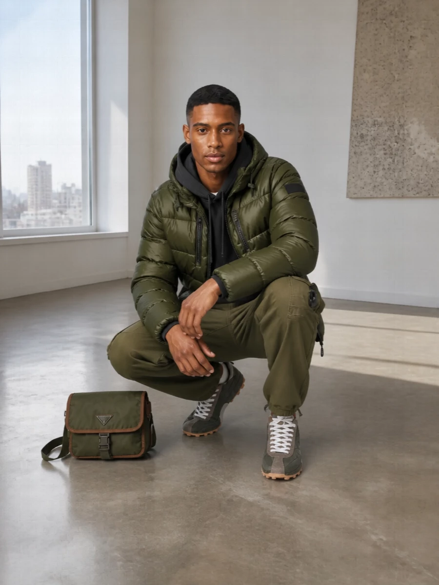 Mackage puffer cp company cargo winter outfit