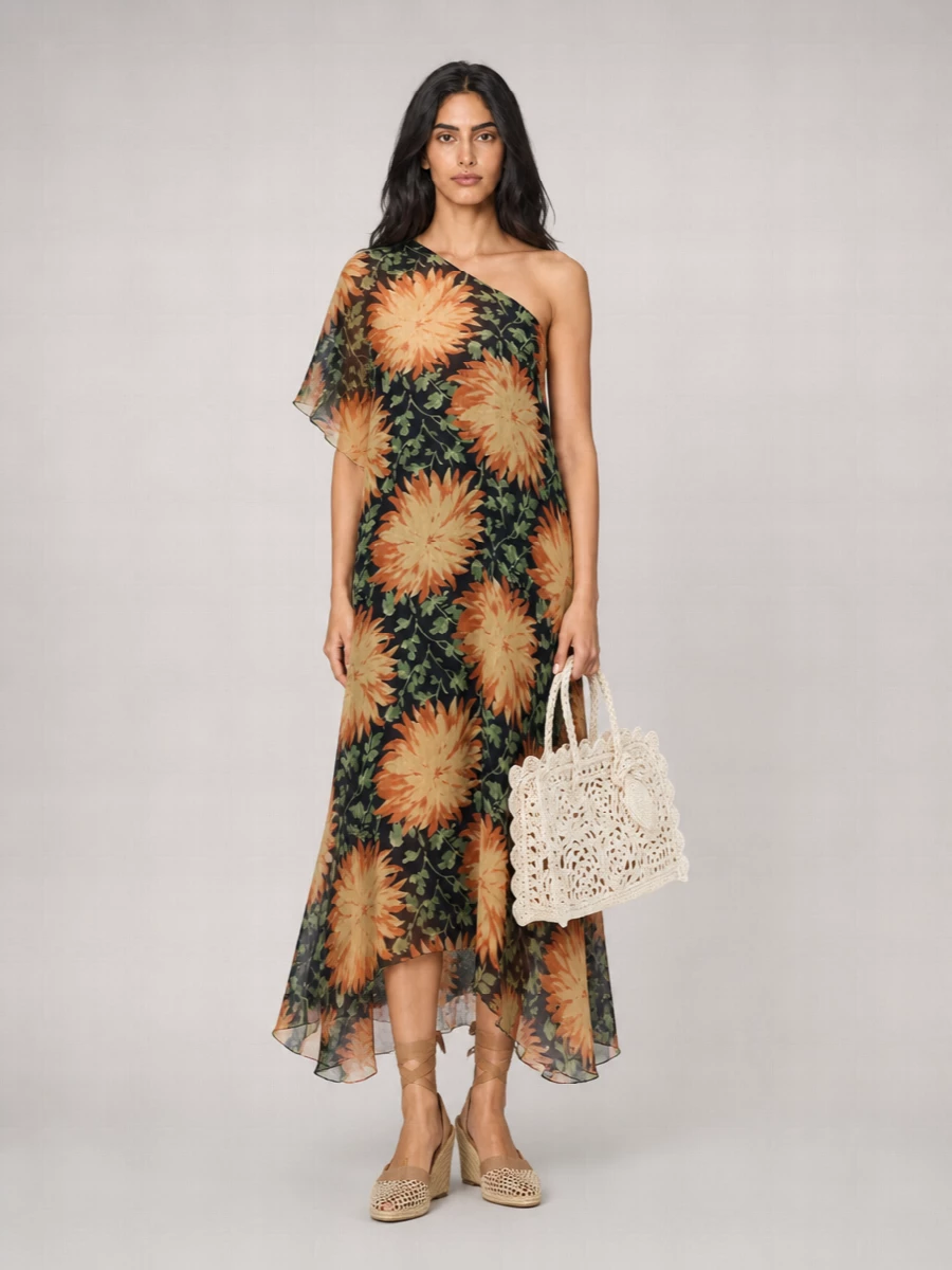 Loewe Silk Printed Maxi Dress