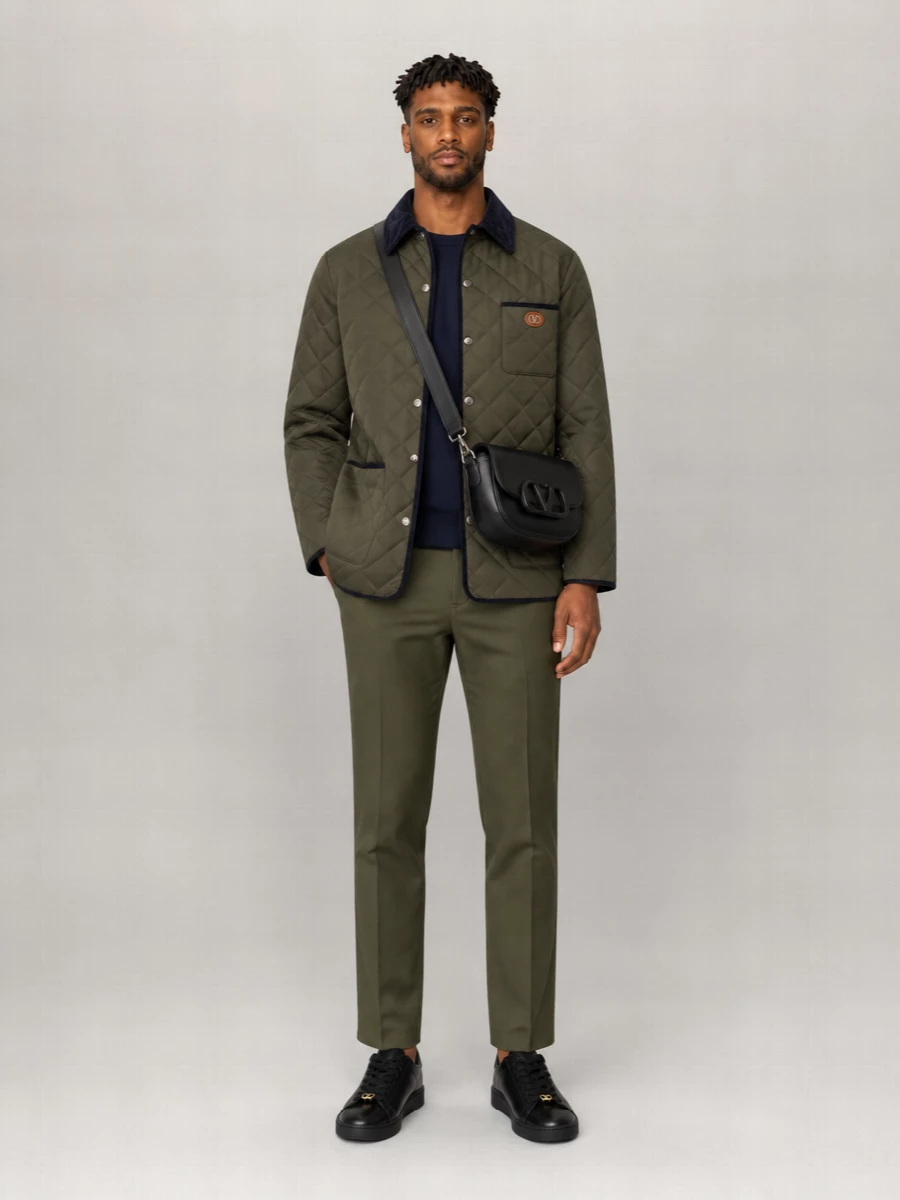 Valentino Quilted Shirt Jacket