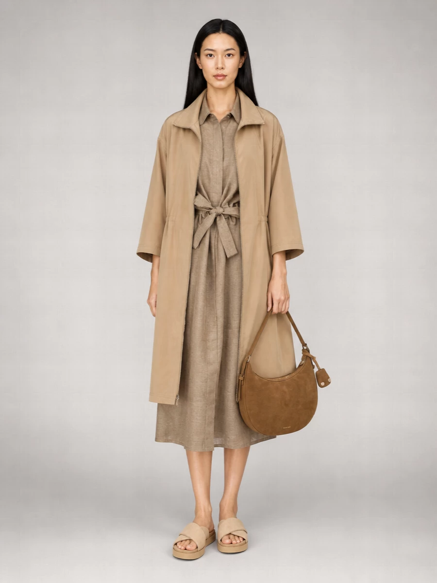 Fabiana Filippi Single-Breasted Trench Coat