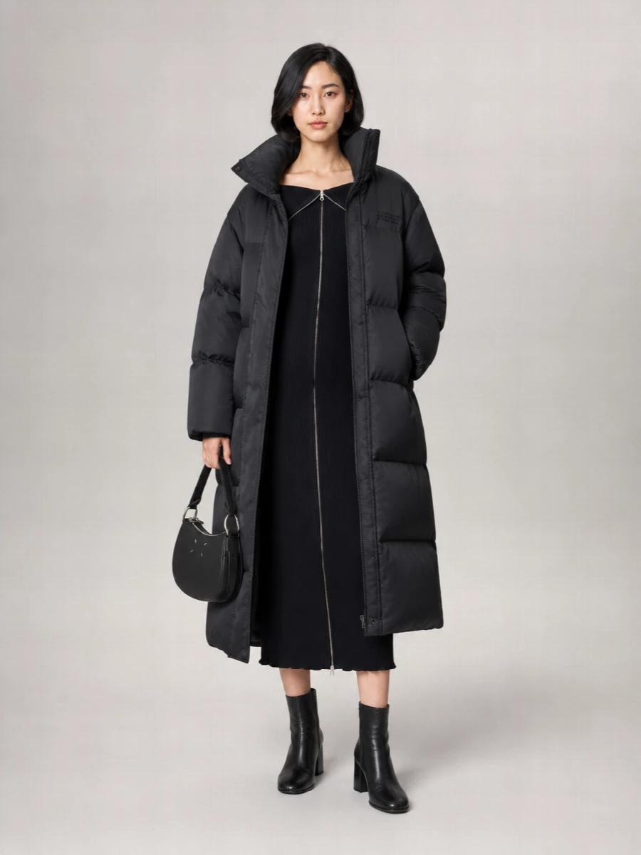 Mm6 Maison Margiela Down Midi Puffer Jacket