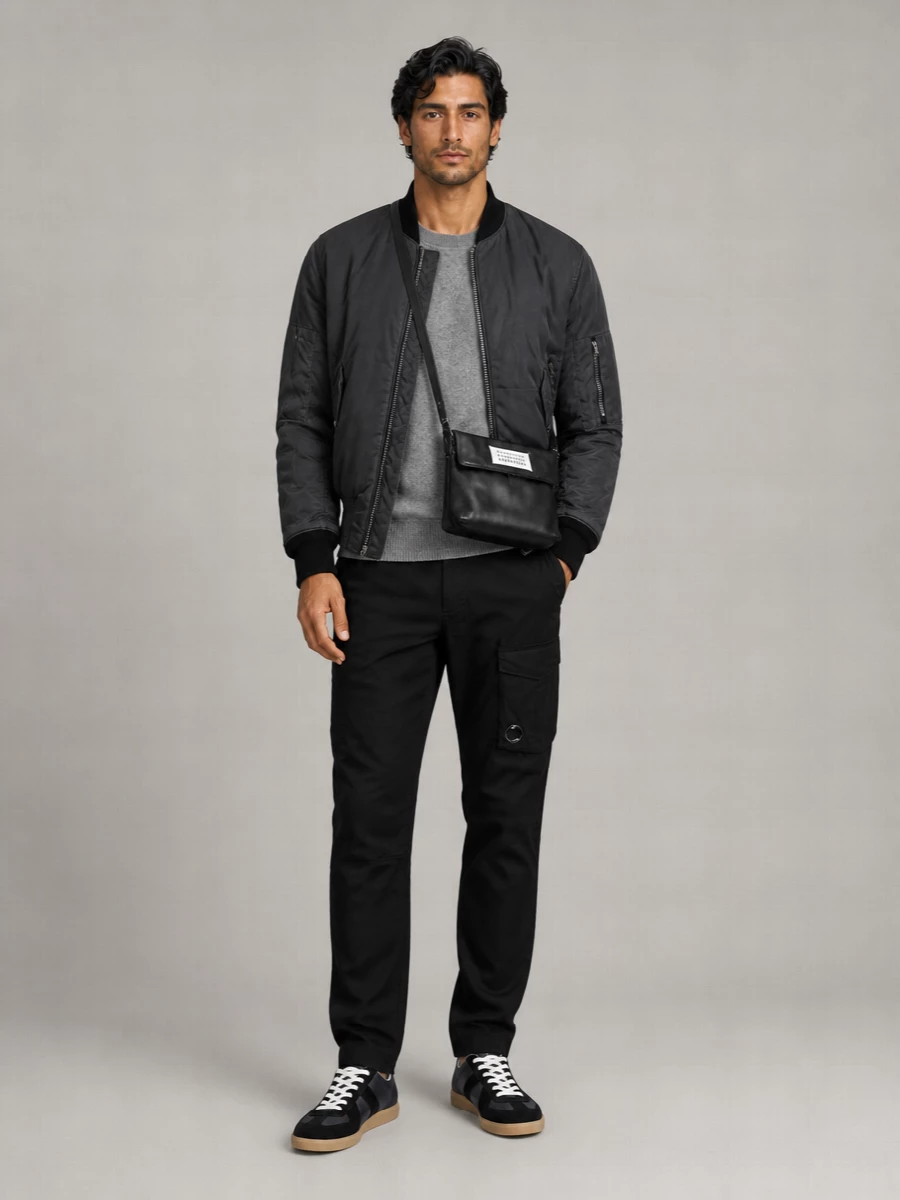 Mm6 Maison Margiela Nylon Bomber Jacket