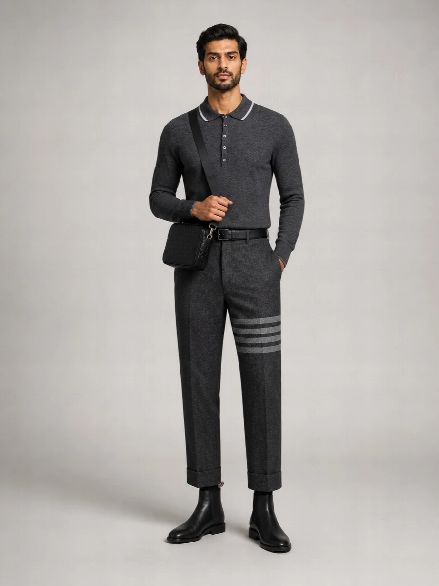Thom Browne Cashmere Polo Shirt