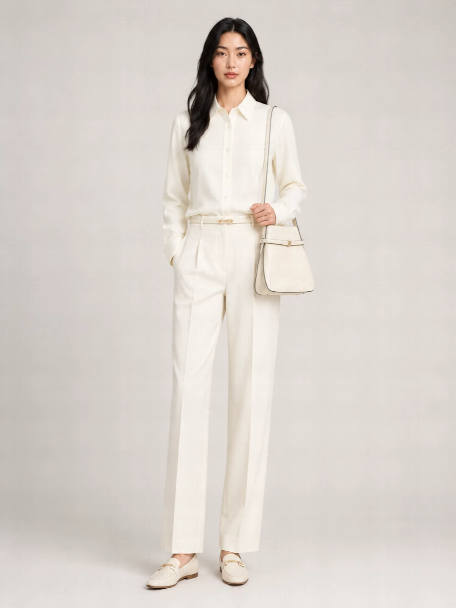 Saint Laurent Leather Thin Belt