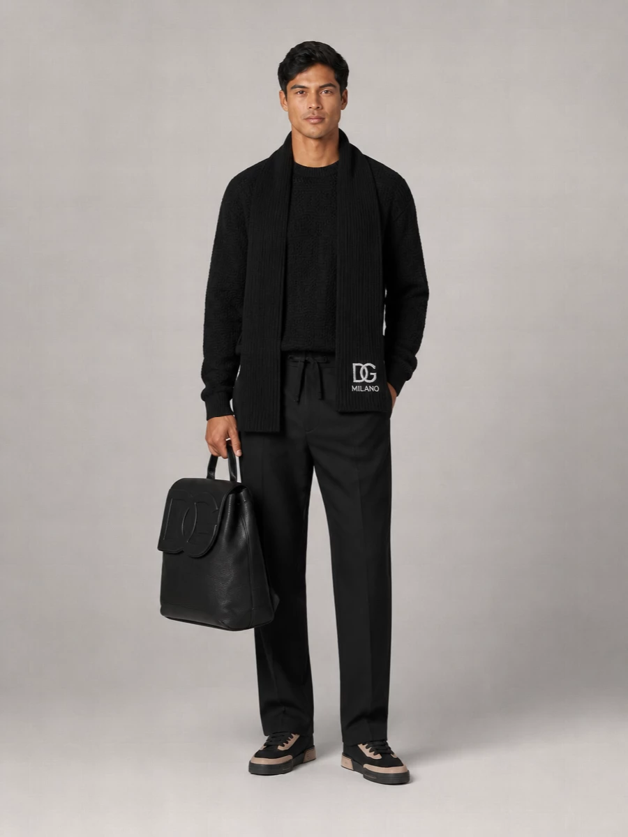 Dolce&Gabbana Ribbed Oversized Virgin Wool Sweater