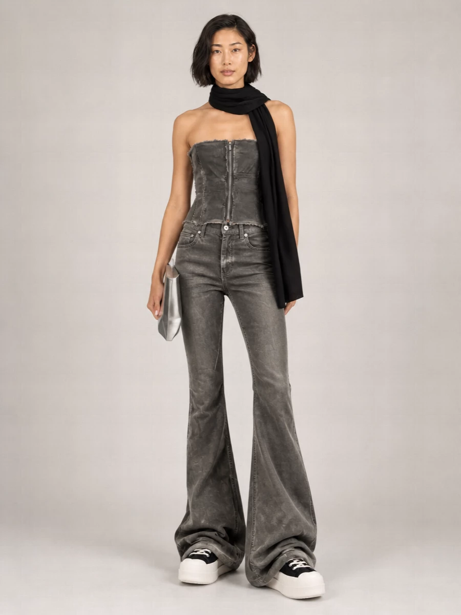 Rick Owens Drkshdw Sleeveless Bustier Top