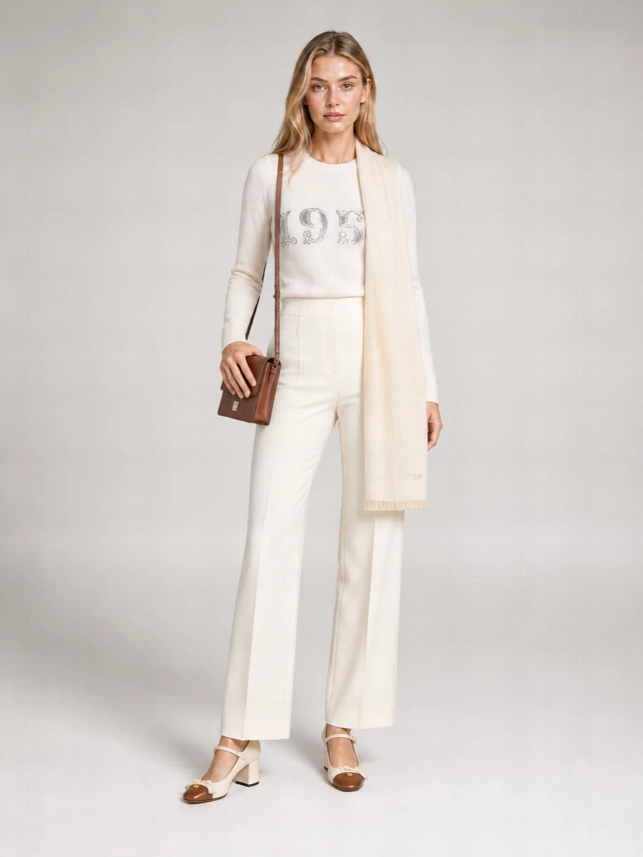 Max Mara Cashmere Wool Sequin-Embroidered Jumper