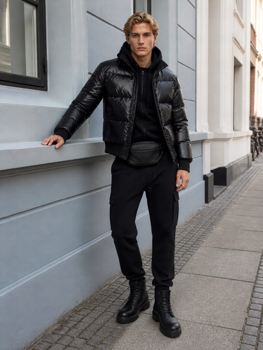 Moose knuckles puffer cargo joggers moncler boots