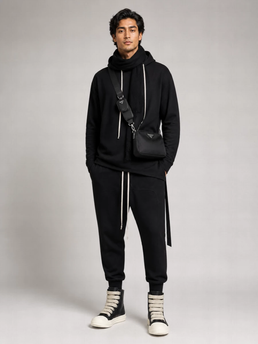 Rick Owens Drkshdw Cotton Straight-Leg Track Pants