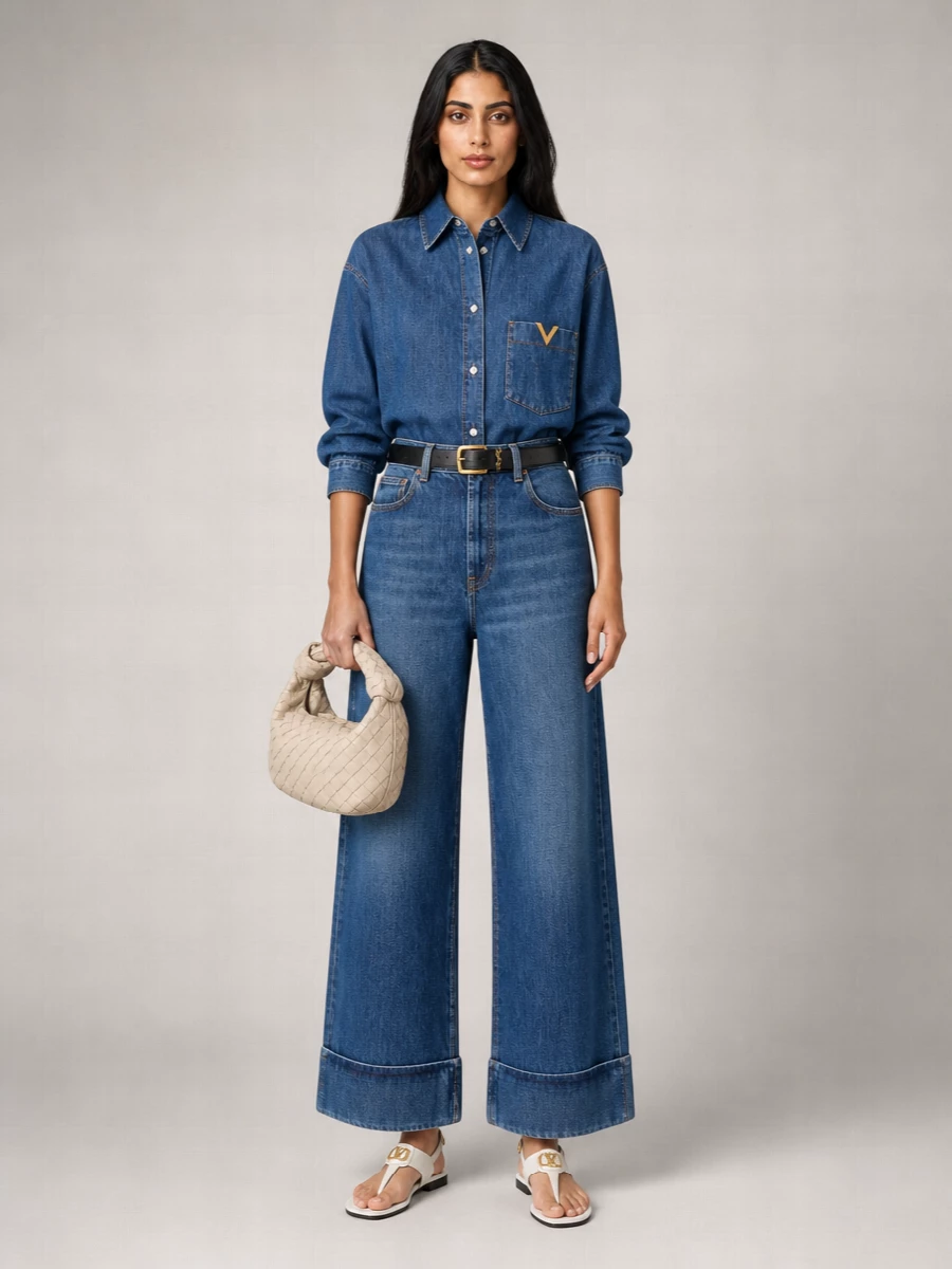 Valentino Garavani Denim Oversized Shirt