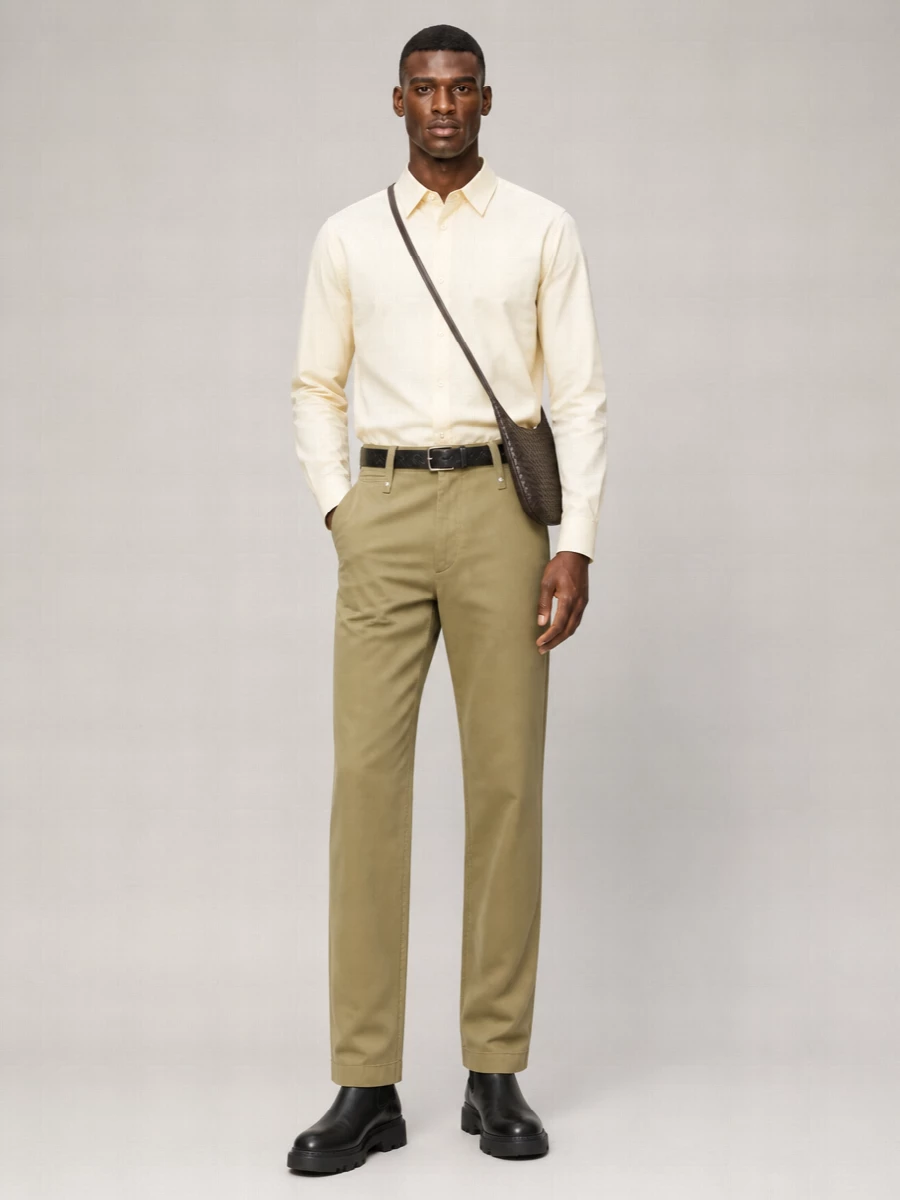 Burberry Cotton Straight-Leg Trousers