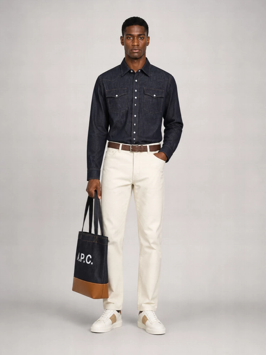A.p.c. Denim Straight-Fit Shirt