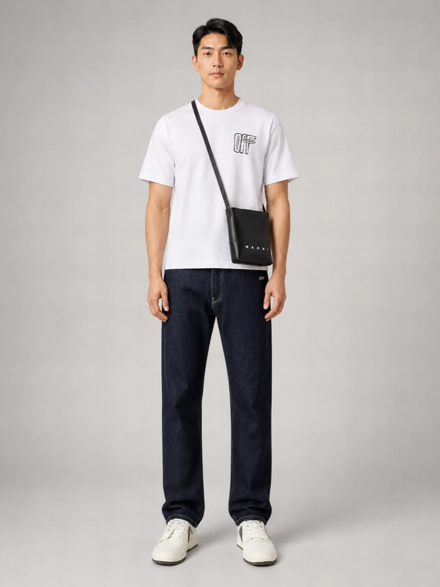 Off-White Cotton T-Shirt
