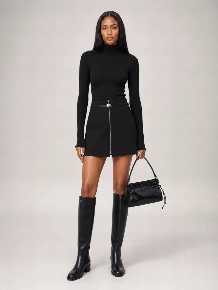 Prada Leather Tall Boots