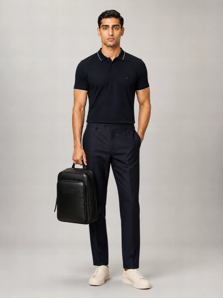 Emporio Armani Cotton Piqué Polo Shirt