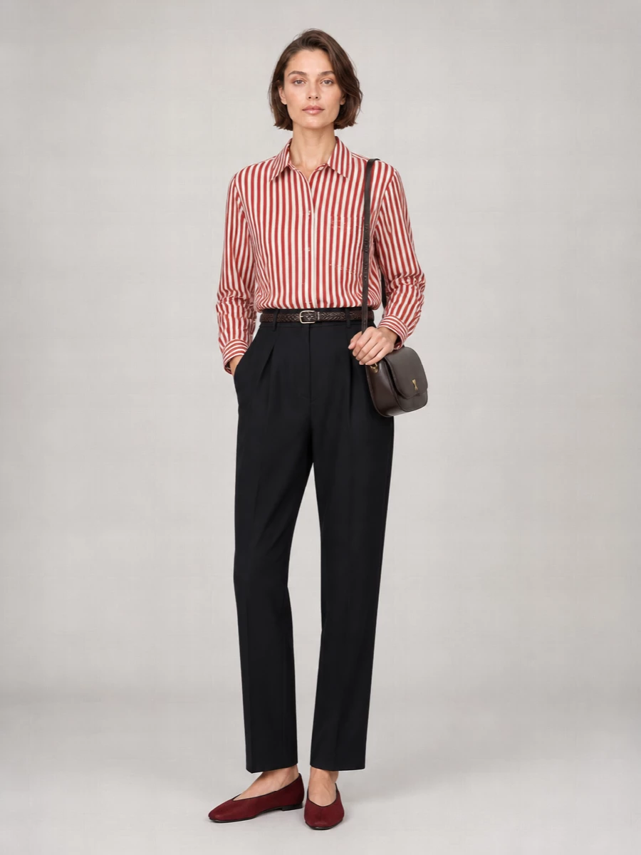 Ami Paris Embroidered Cotton Shirt