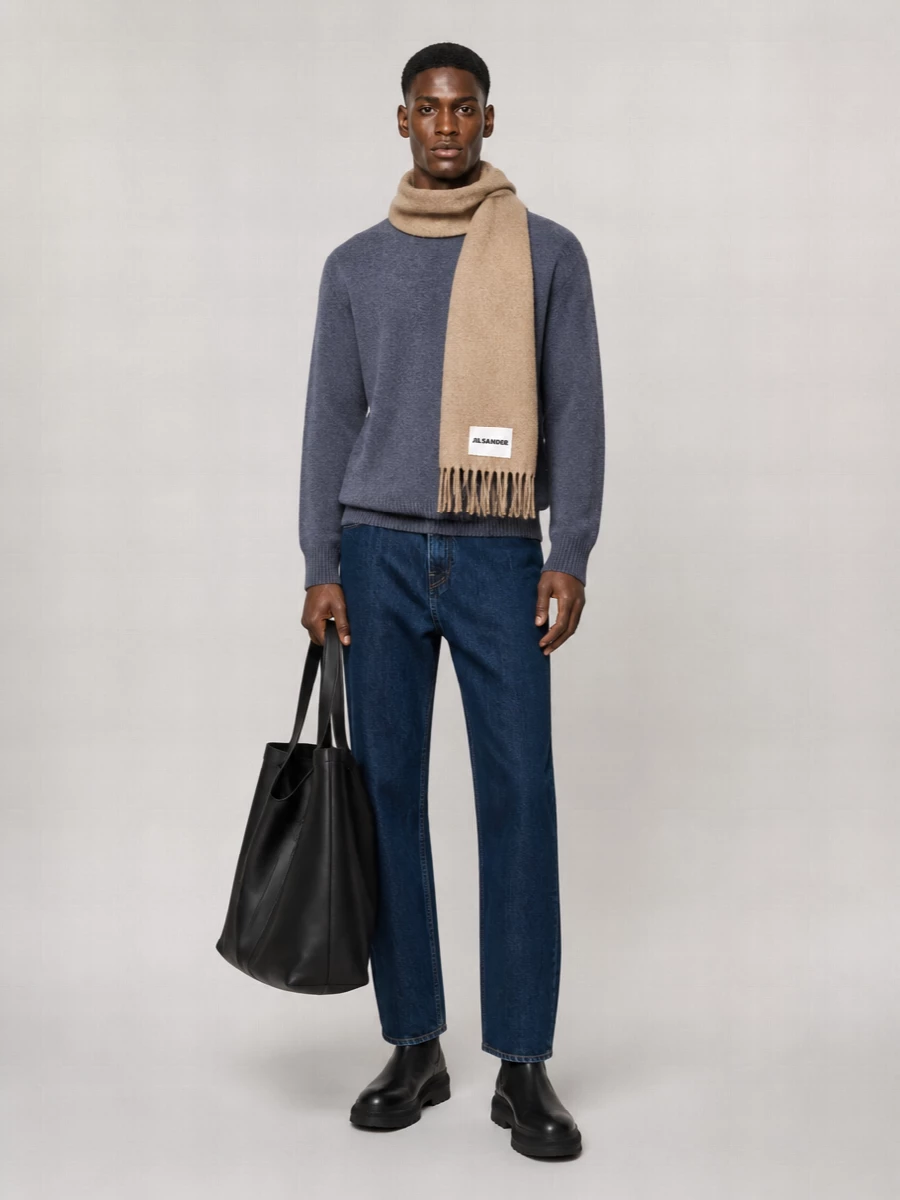 Jil Sander Mid-Rise Wide-Leg Denim Jeans
