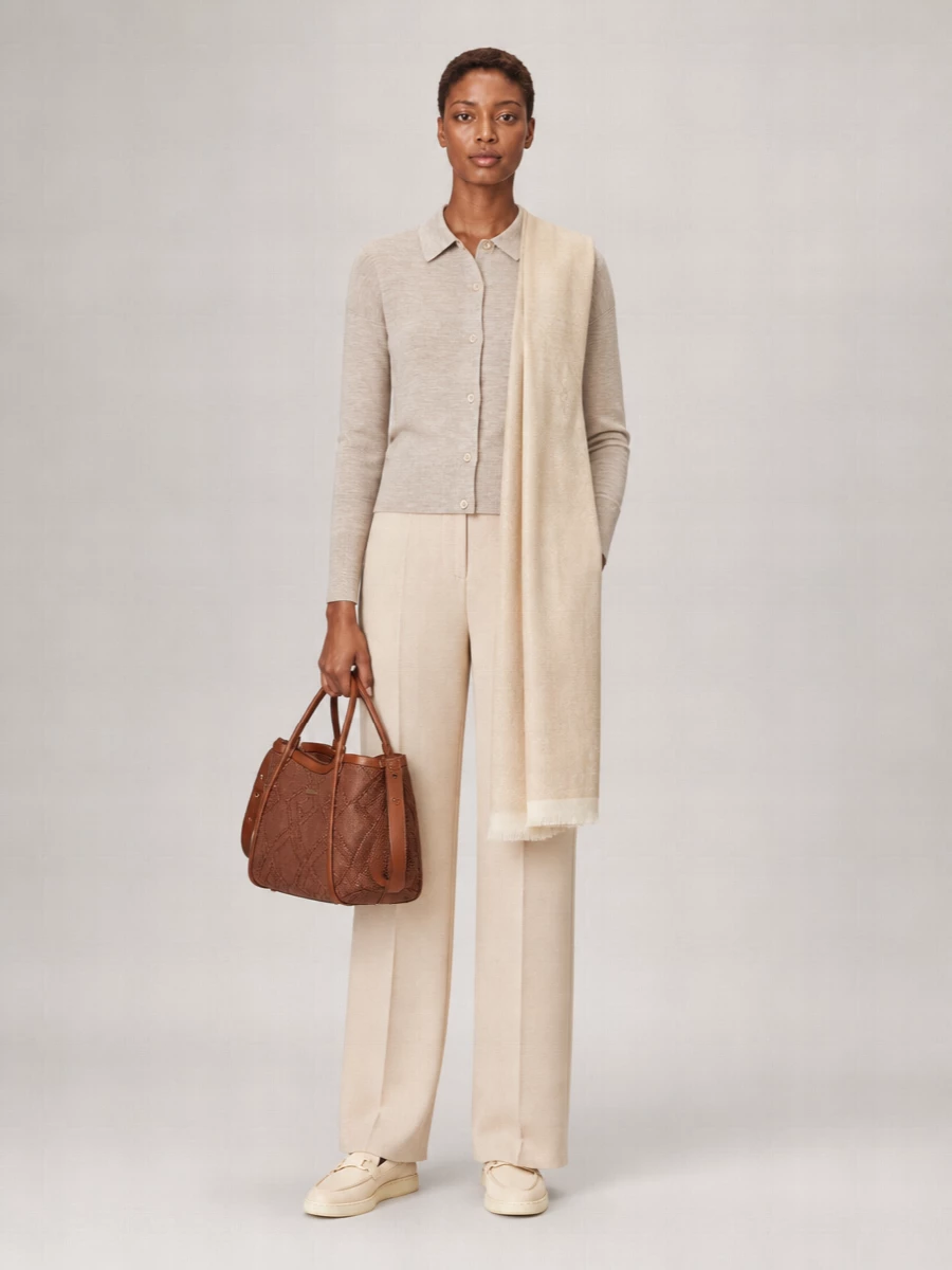 Max Mara Medeola Stretch Wool Blend Knit Cardigan
