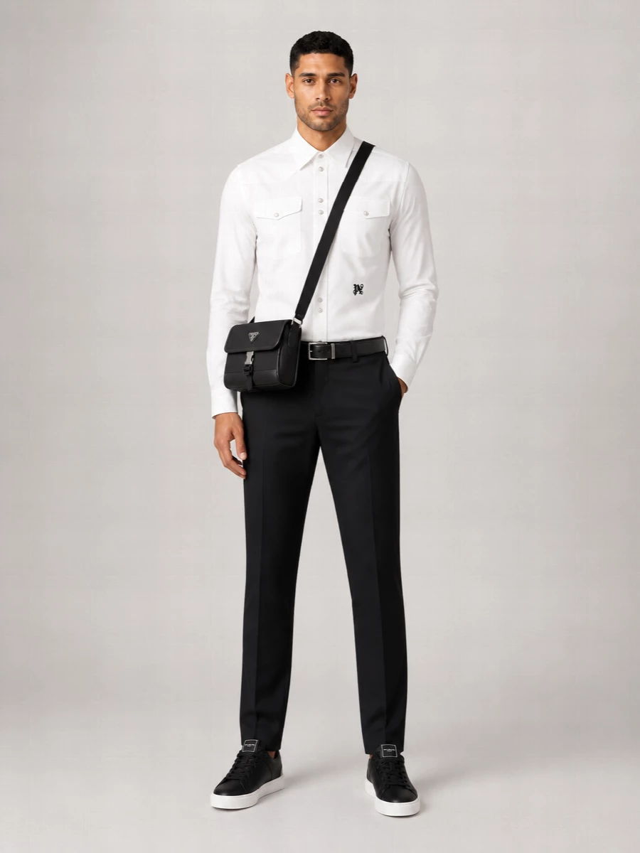 Palm Angels Cotton Tailored Trousers
