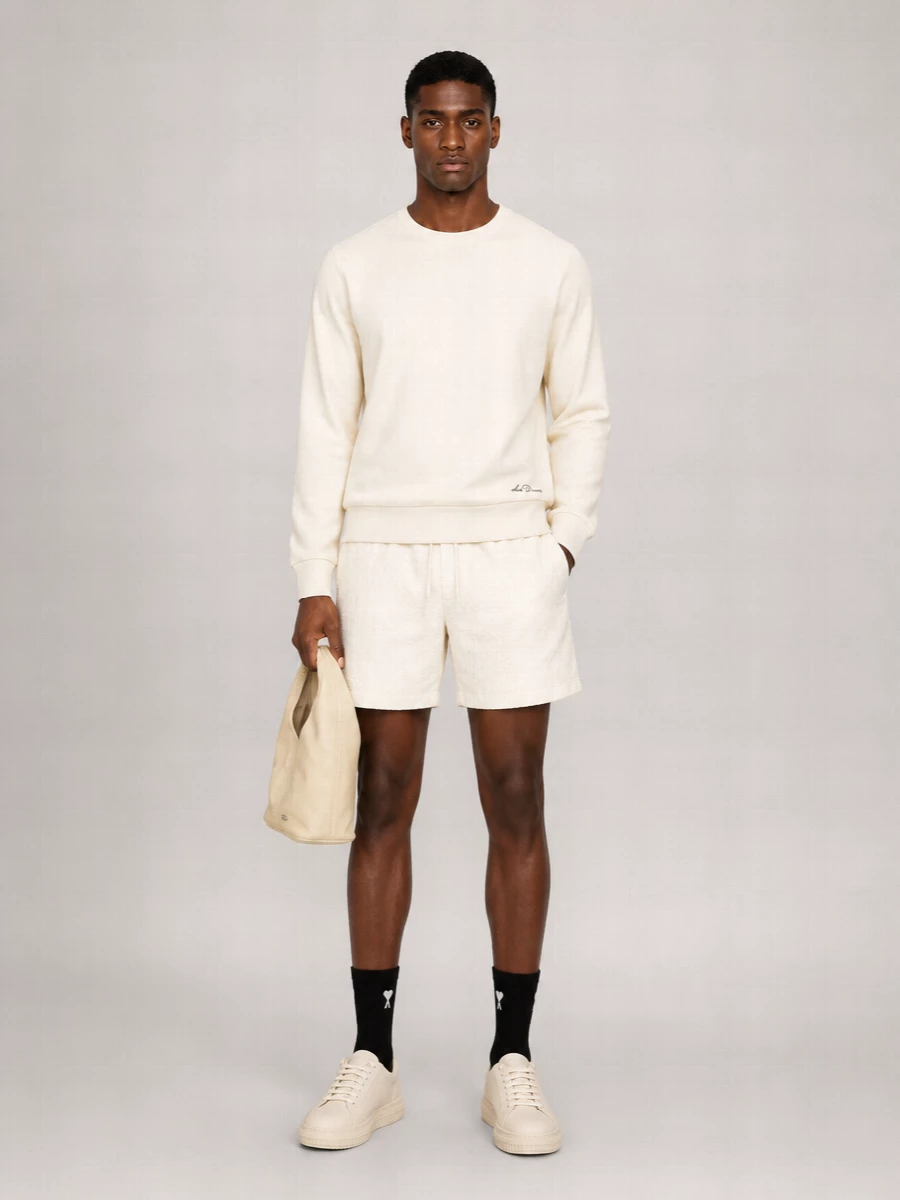 Les Deux Organic Cotton Crewneck Sweatshirt