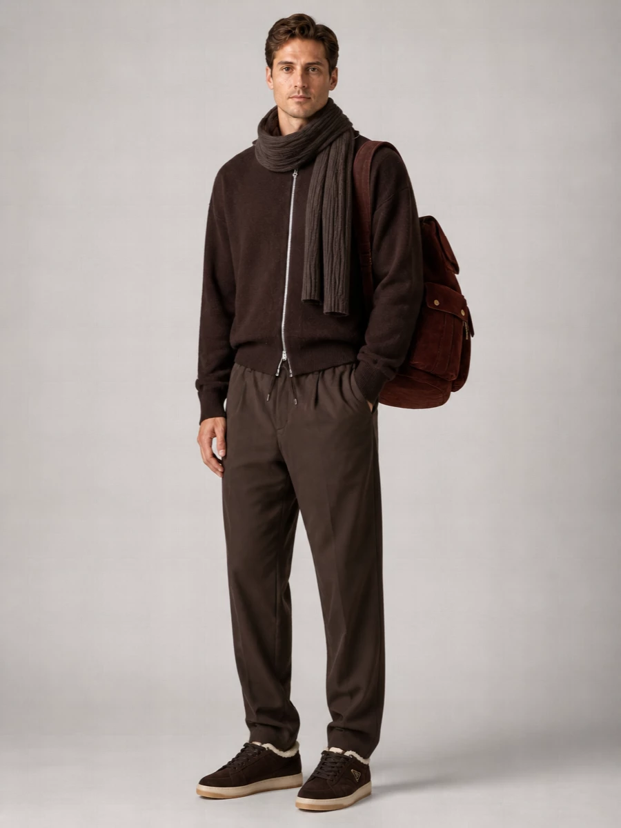 Brunello Cucinelli Suede Leather Backpack