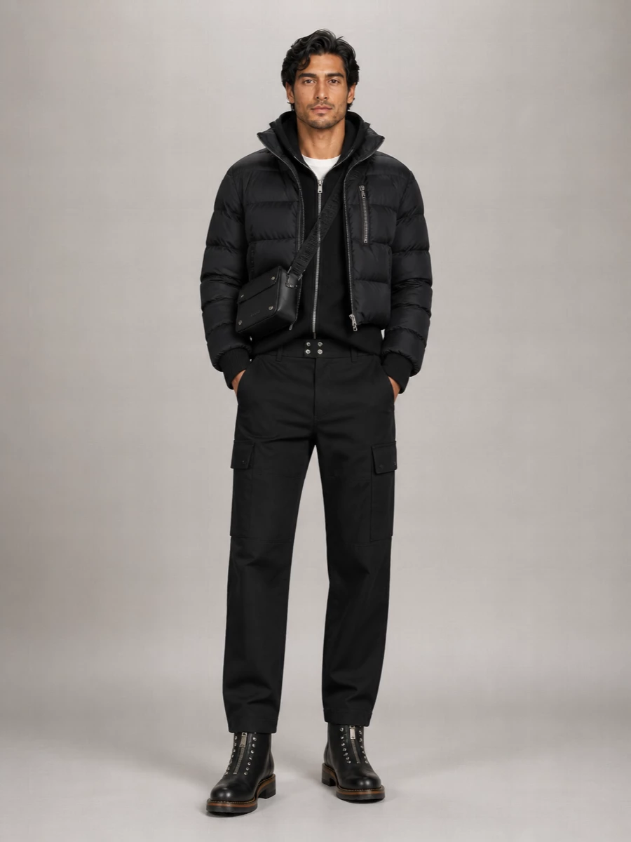 Rick Owens Nylon Quilted Puffer Jacket