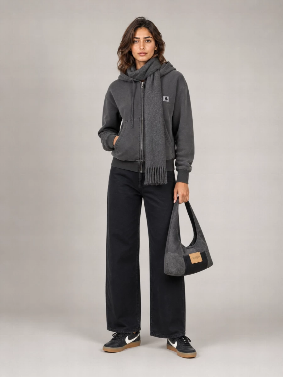 Carhartt Wip Hooded Sweatshirt With Ribbed Cuffs And Hem
