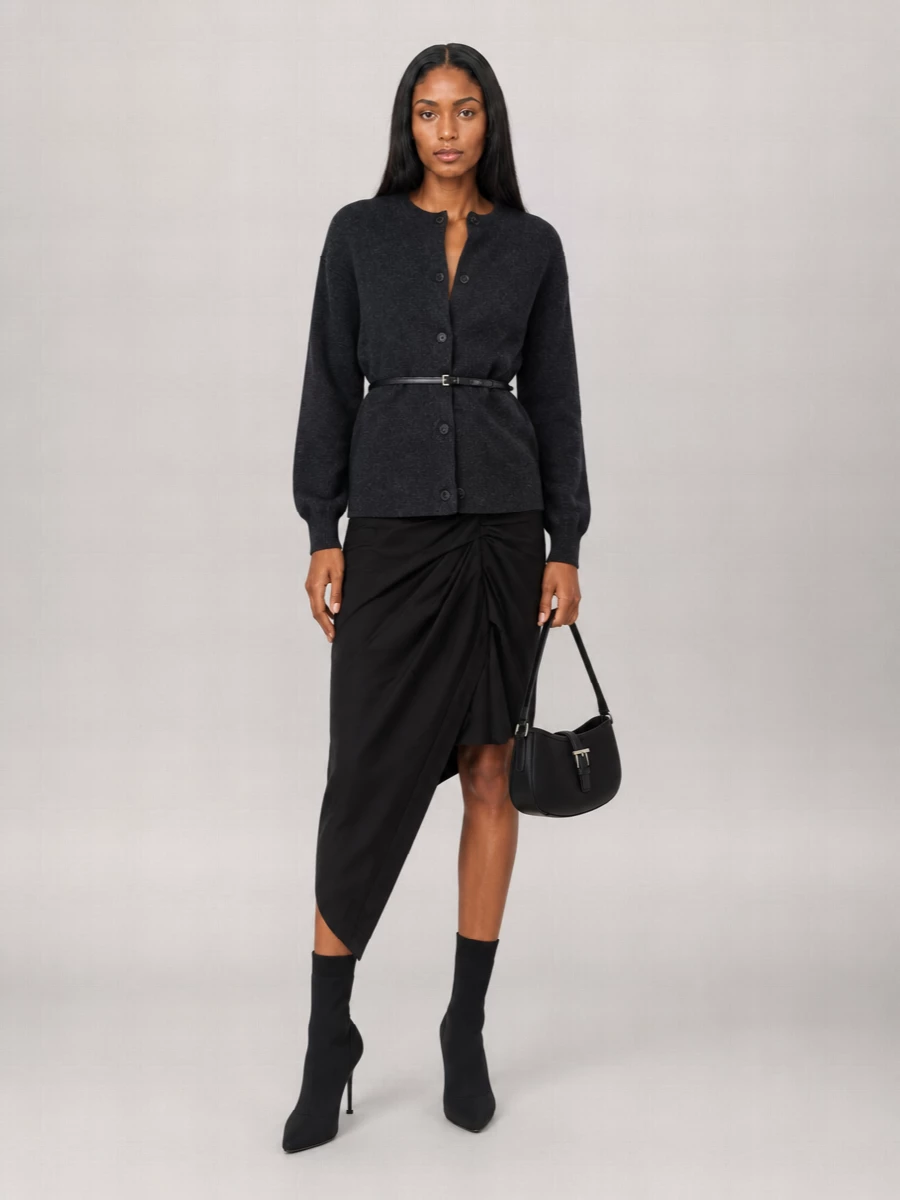 Alexander Wang Wool Crewneck Fitted Jacket