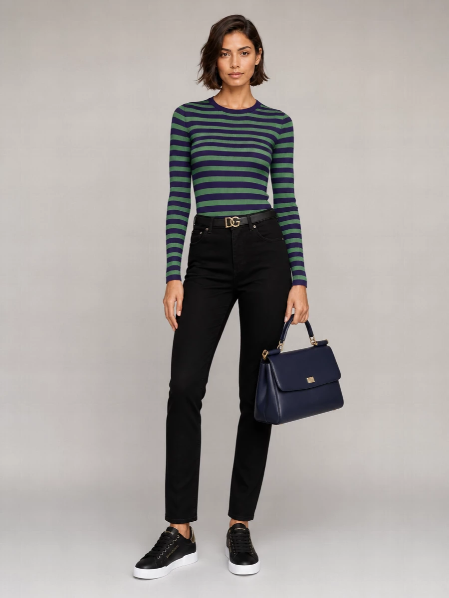 Dolce&Gabbana Striped Knit Top